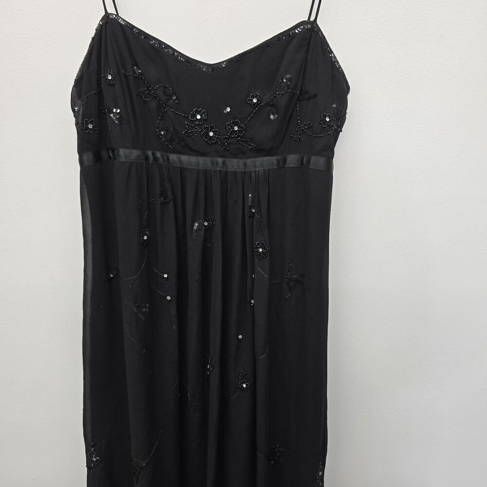 Scarlett Nite Women's Size 10 Black Beaded Dress (A35) - Picture 4 of 11